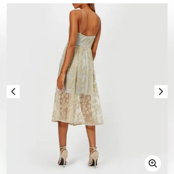 notte by marchesa embroidered cocktail dress Johnny Was Makani Floral-Embroidered Mesh Midi Dress – Judees main image 1